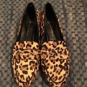 Leopard loafers
